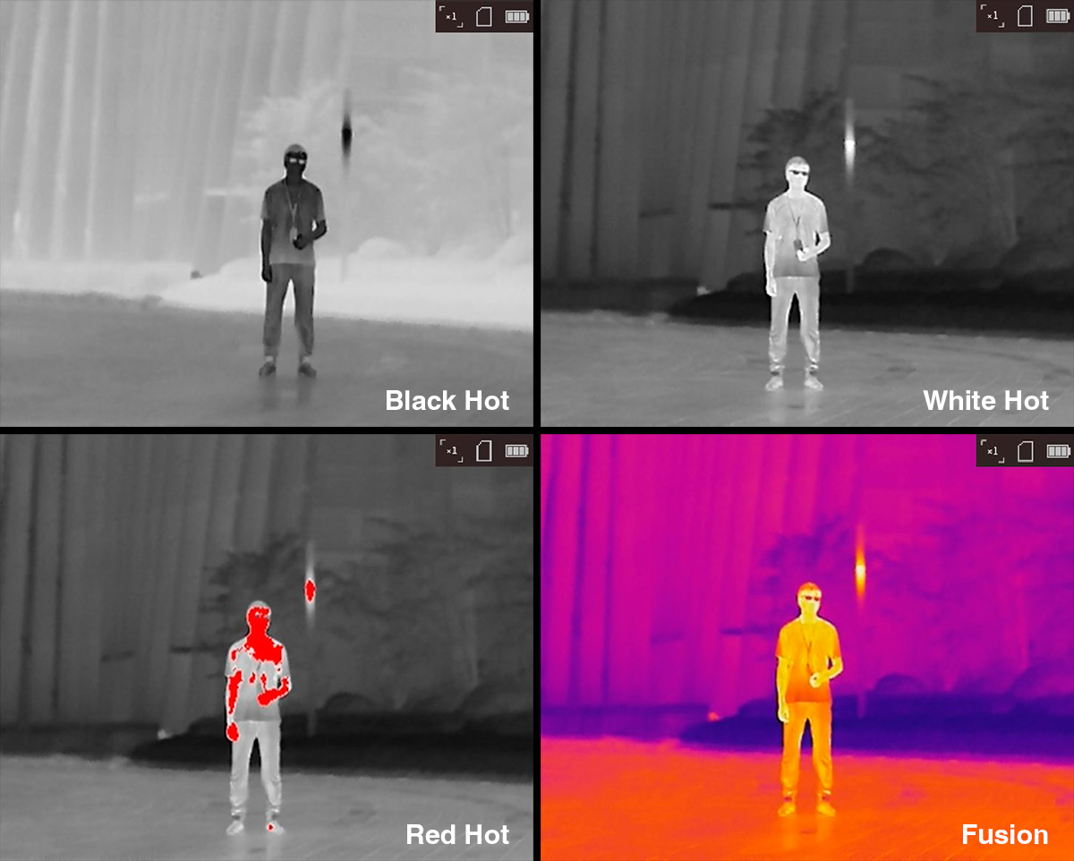 Using Black and White Thermal Imaging Vs. Color Palettes in Heat Vision Cameras